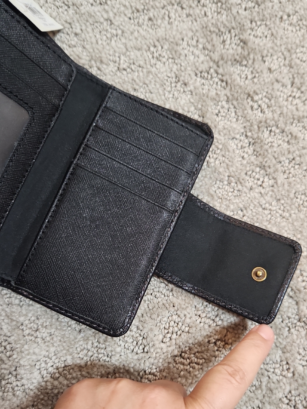Fossil Madison Multi Black Cowhide Leather Fold Wallet New With Tag - Picture 7 of 16
